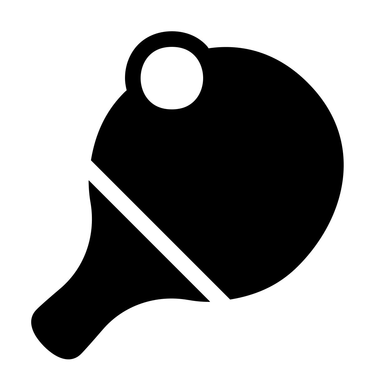 forma thin filled style ping pong icon