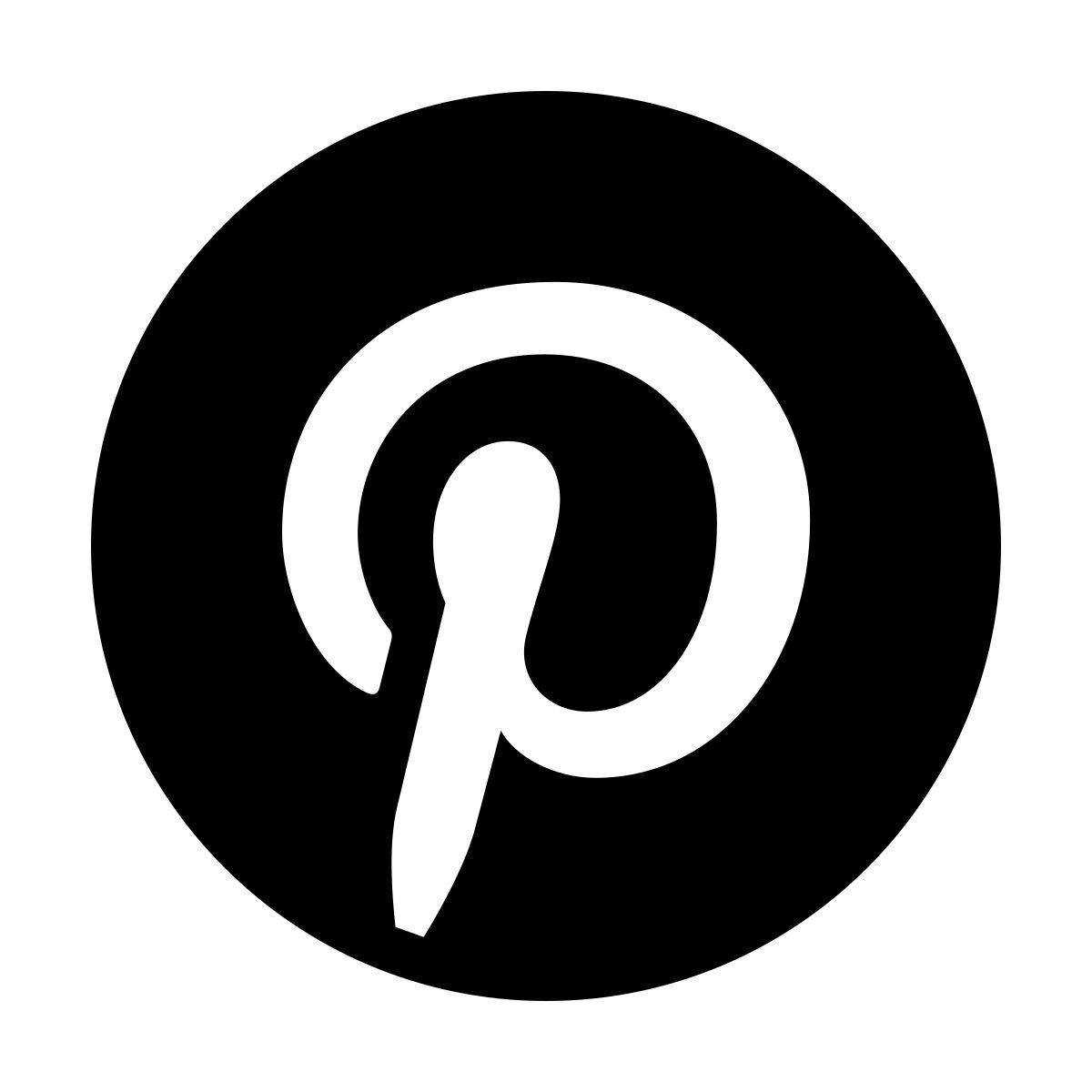 forma thin filled style pinterest icon