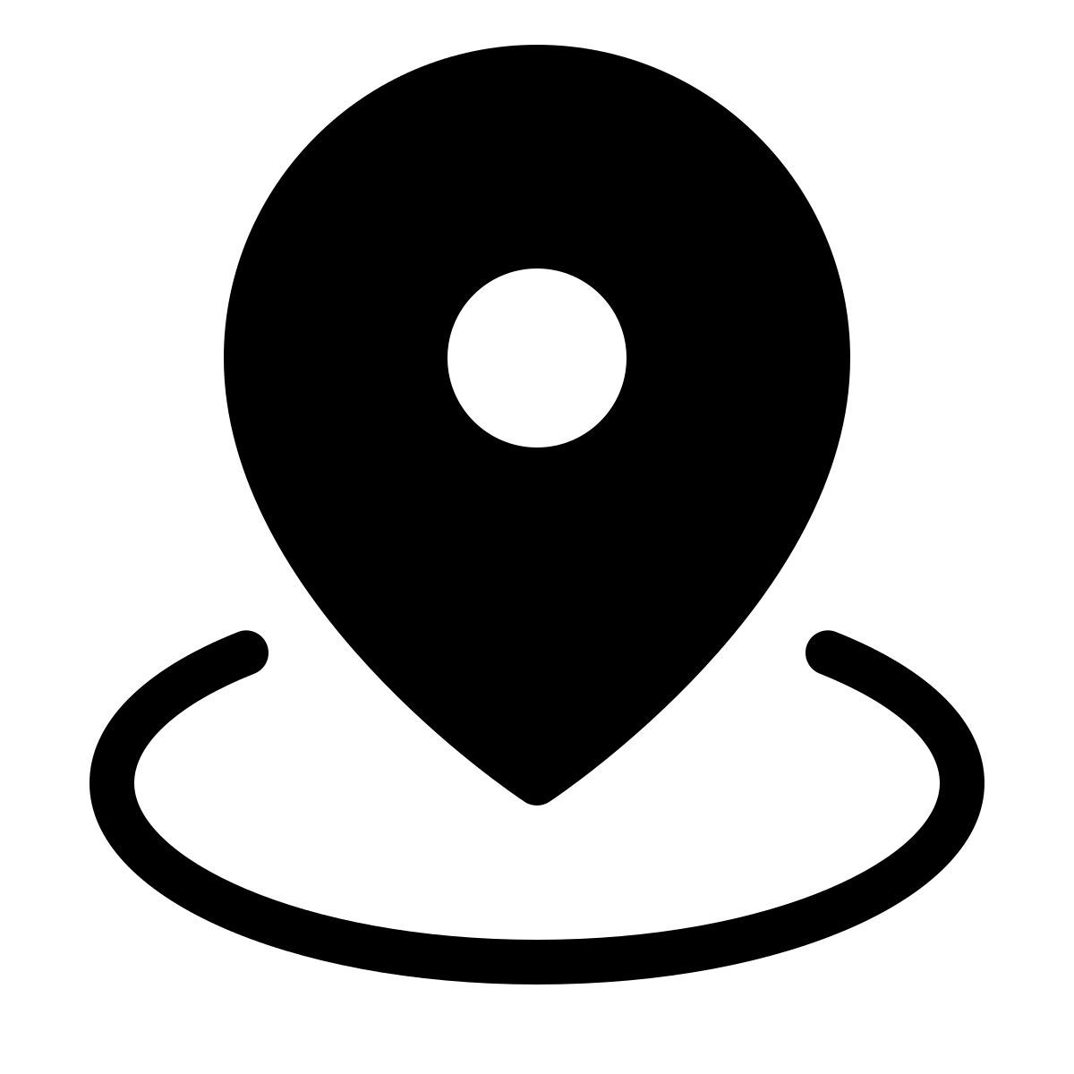 forma thin filled style géorepérage icon