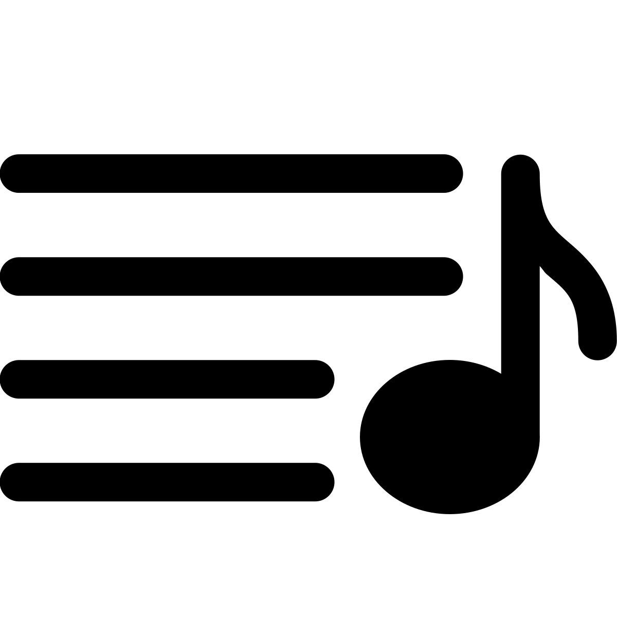 forma thin filled style wiedergabeliste icon