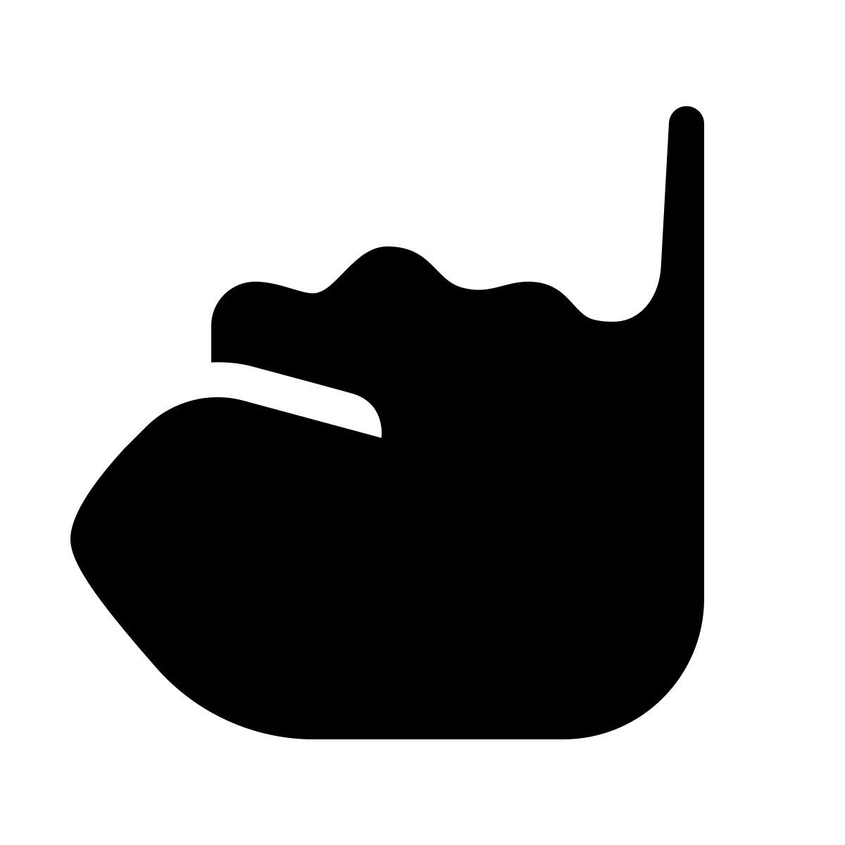 forma thin filled style promesa icon