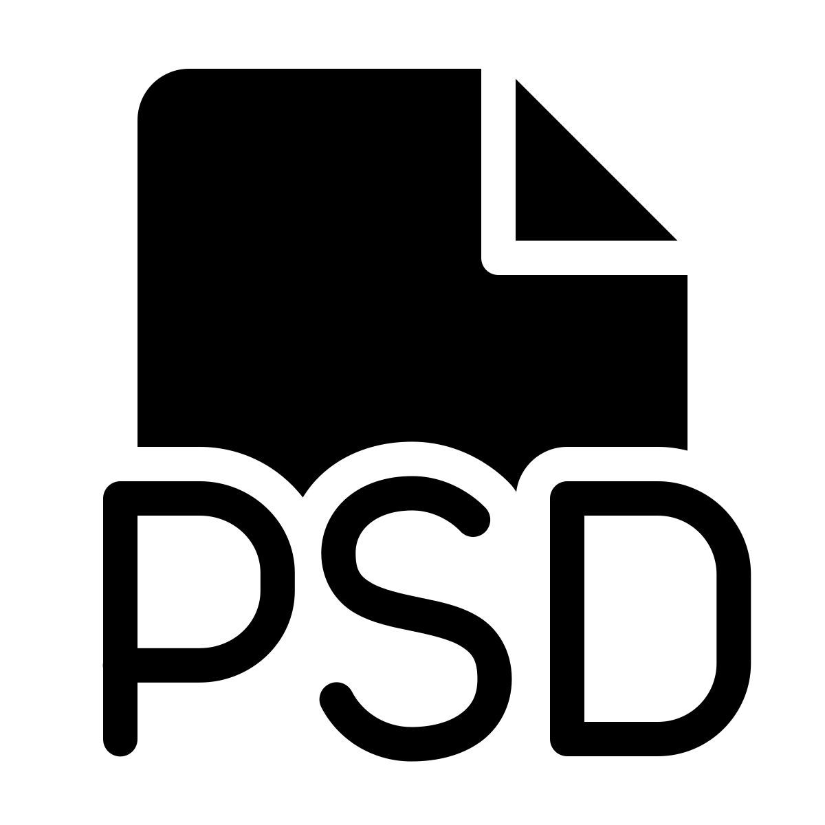 forma thin filled style psd icon