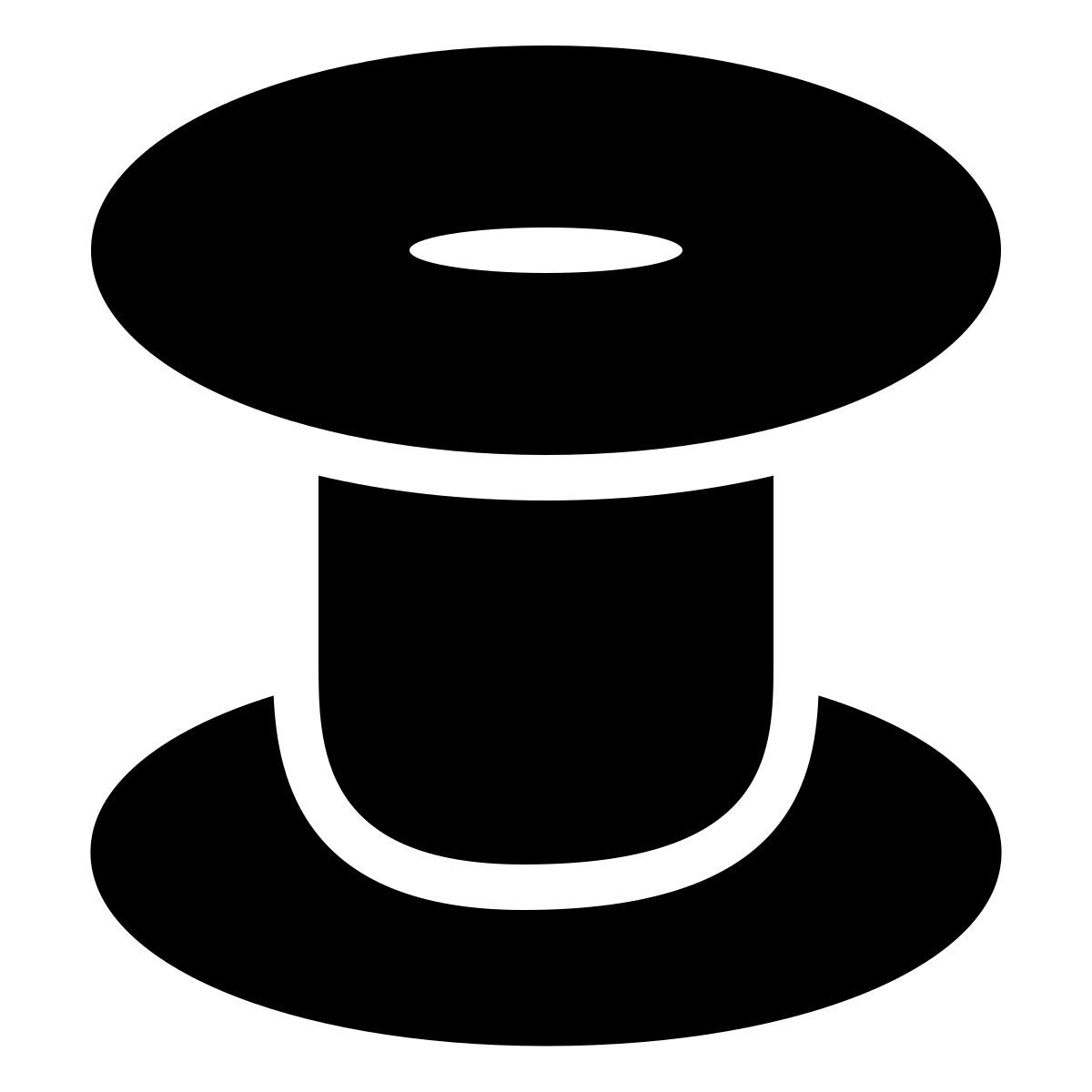 forma thin filled style carrete icon