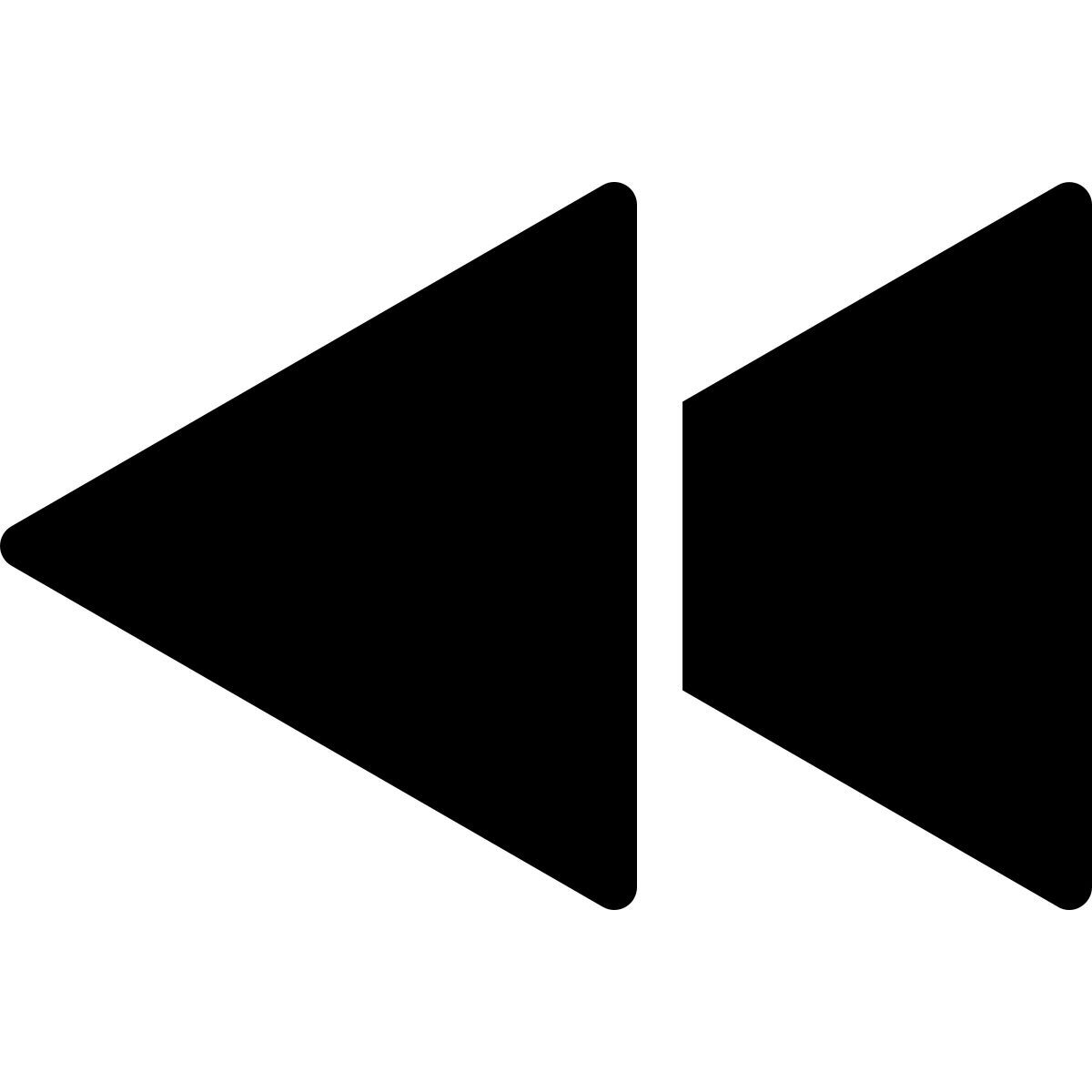 forma thin filled style rebobinar icon