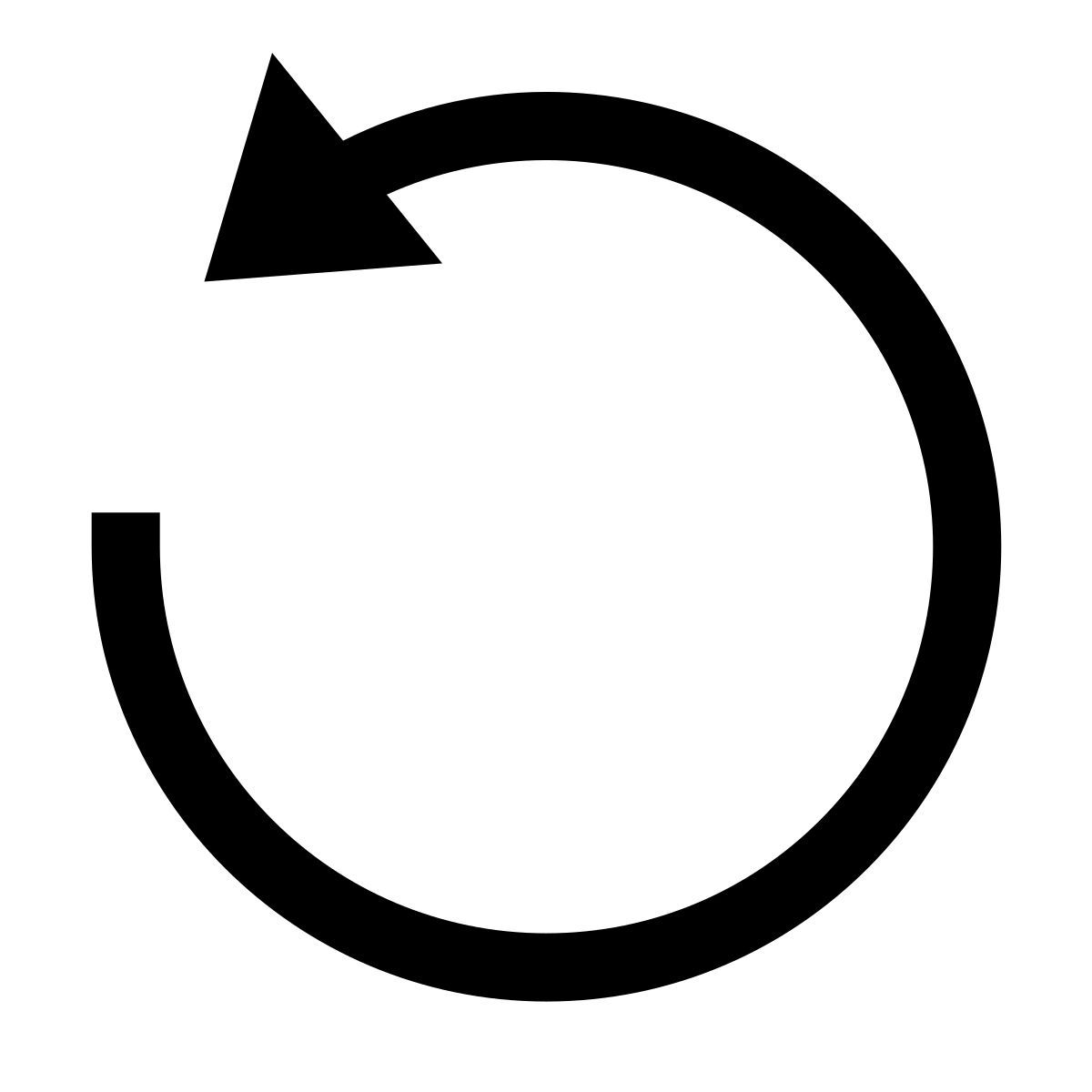 forma thin filled style rotate icon