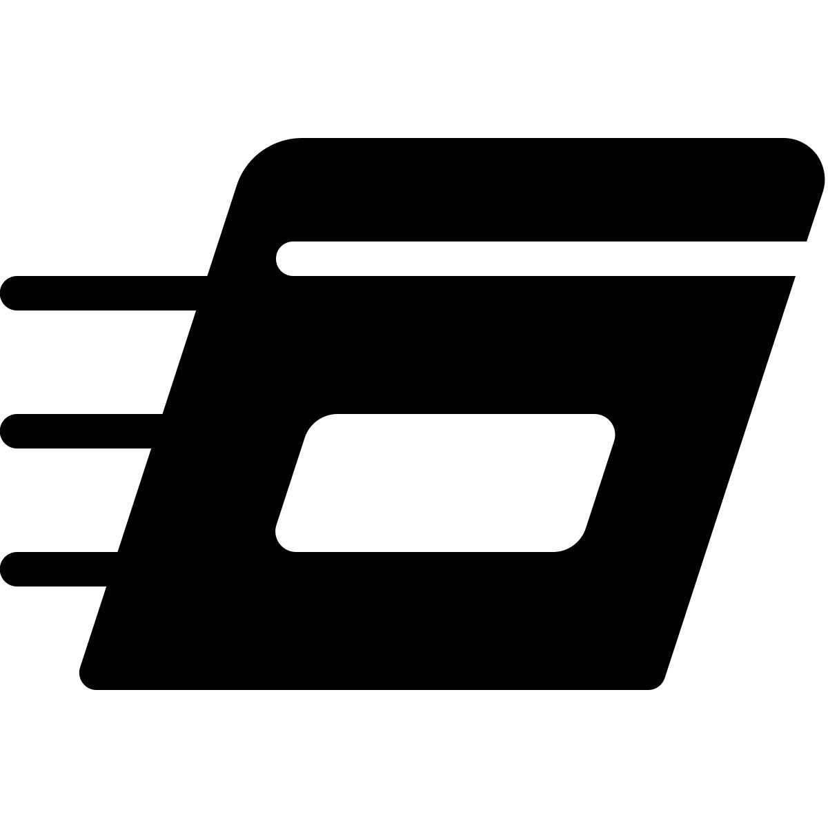 forma thin filled style run command icon