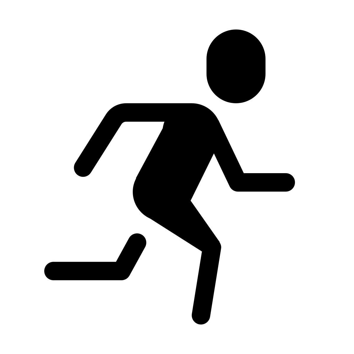 forma thin filled style 跑步 icon