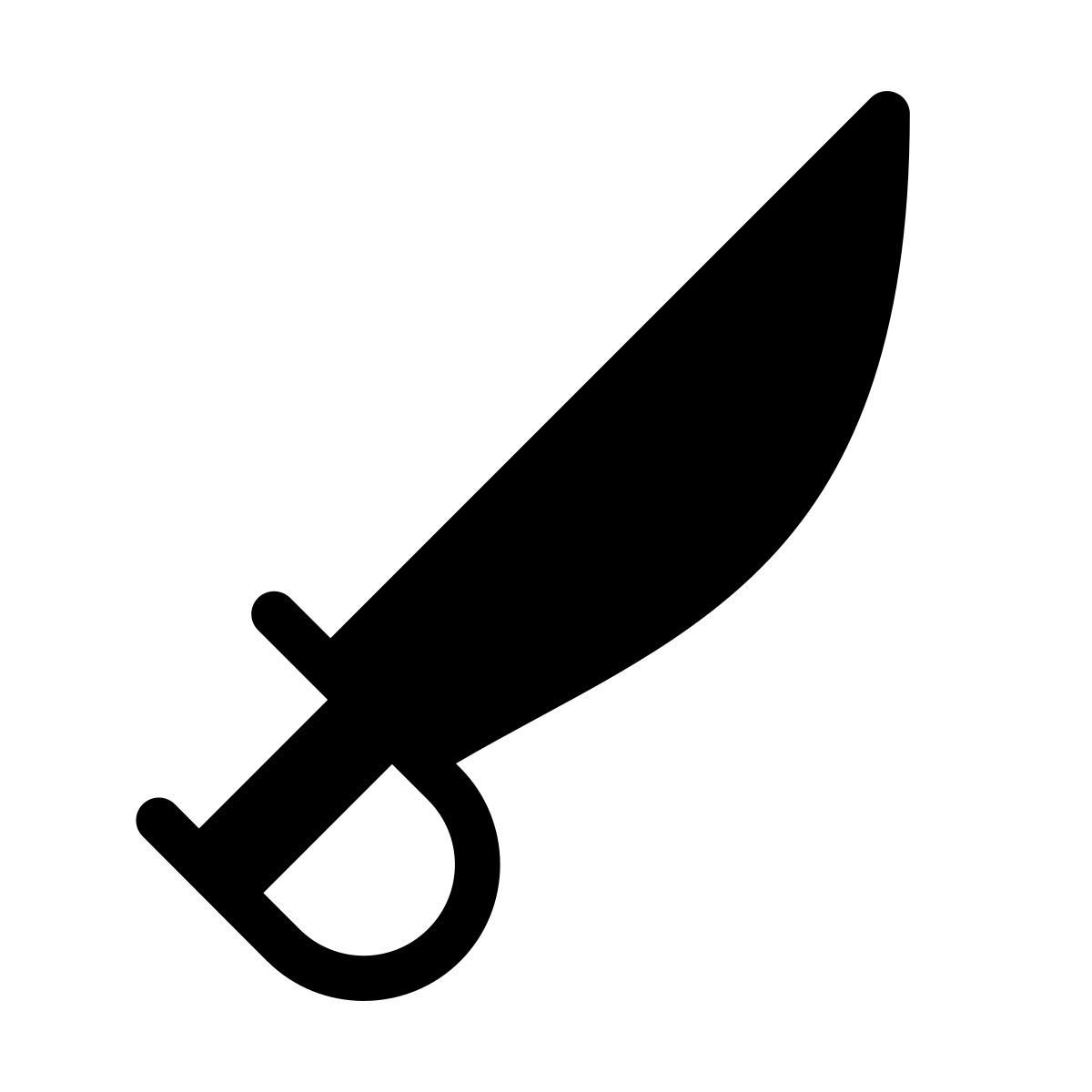 forma thin filled style arme sabre icon