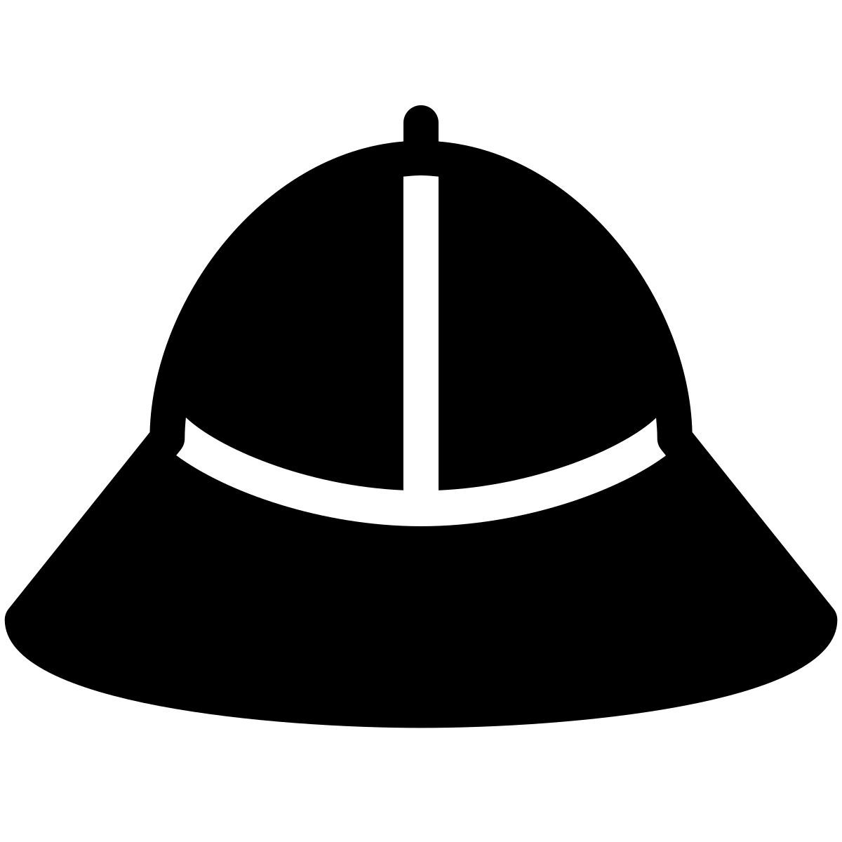 forma thin filled style safari hat icon