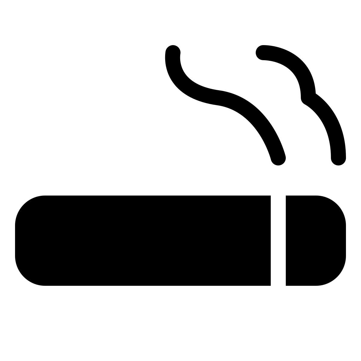 forma thin filled style smoking icon