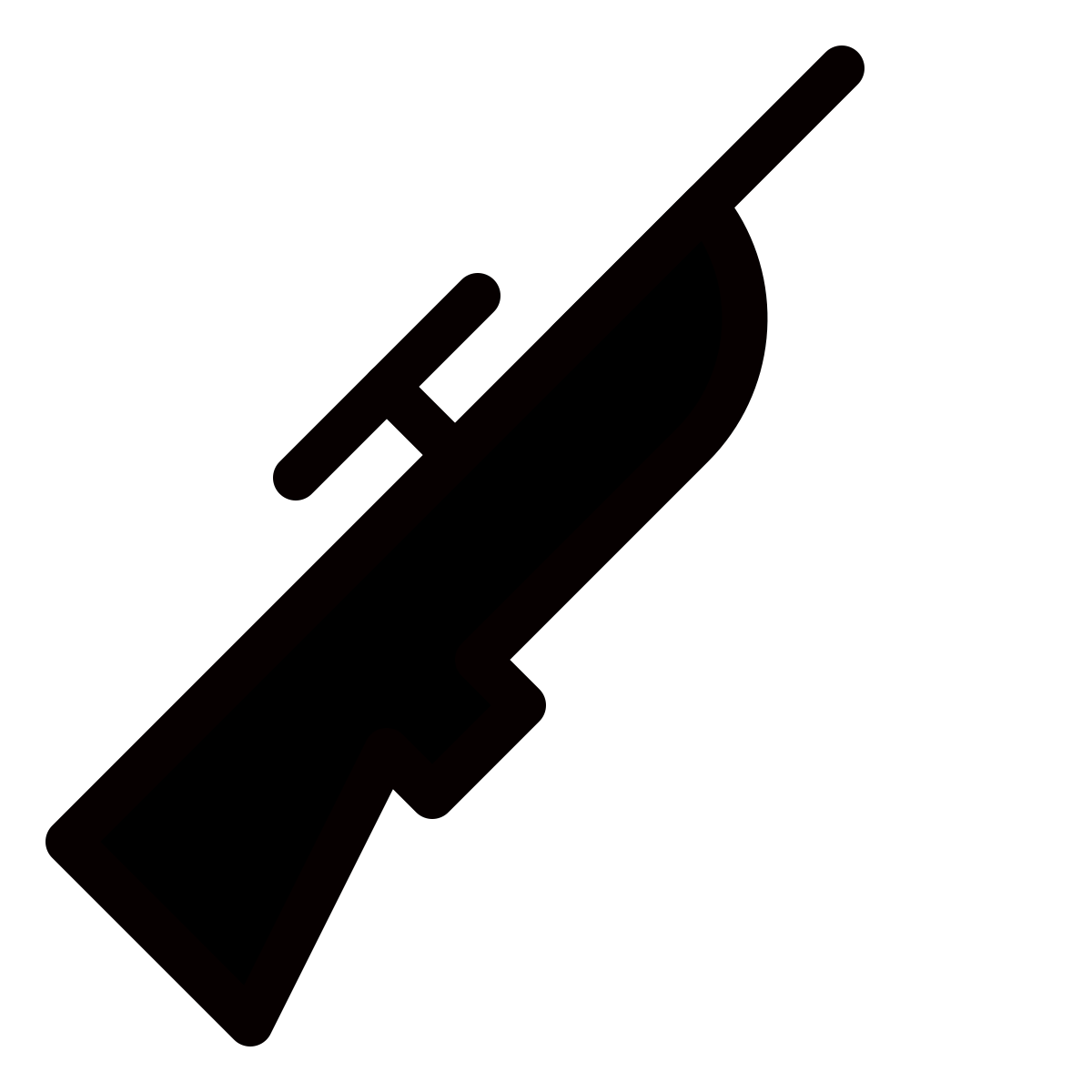 forma thin filled style sniper rifle icon