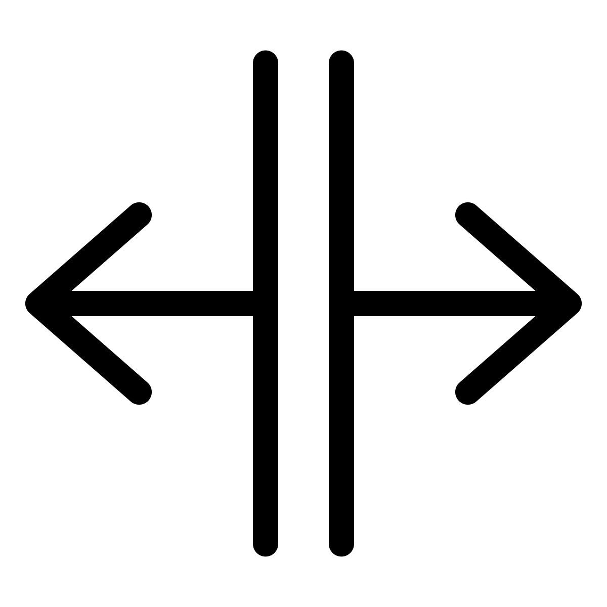 forma thin filled style 水平分割 icon