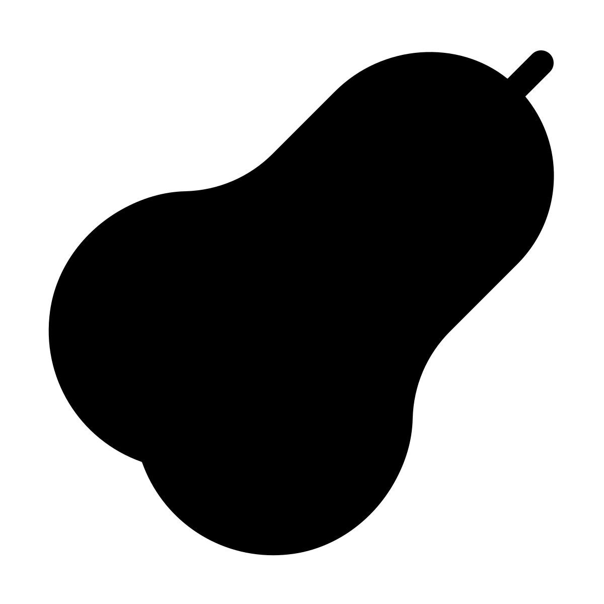 forma thin filled style abóbora icon