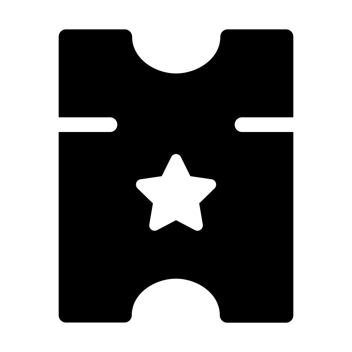 forma thin filled style 被标记的票 icon