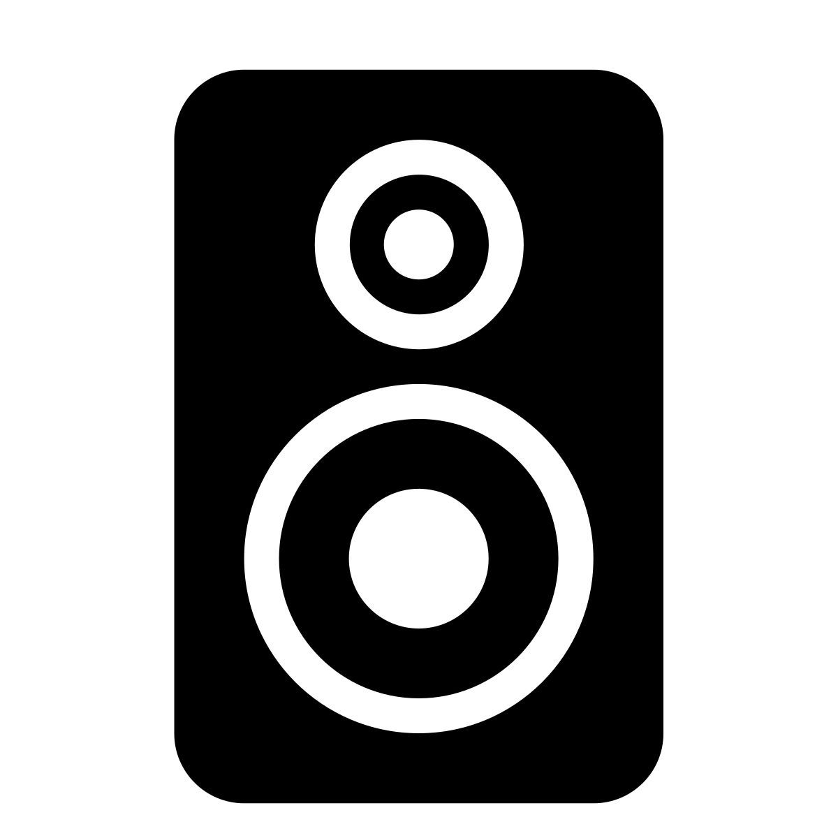 forma thin filled style 重低音扬声器 icon