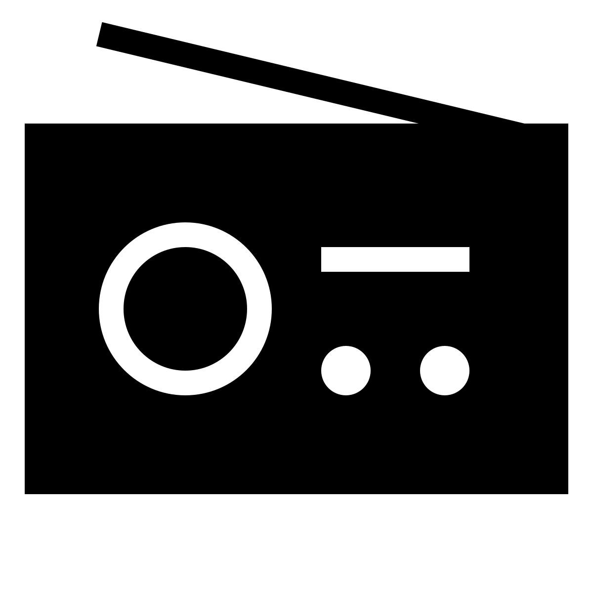 forma thin filled style radio de table icon