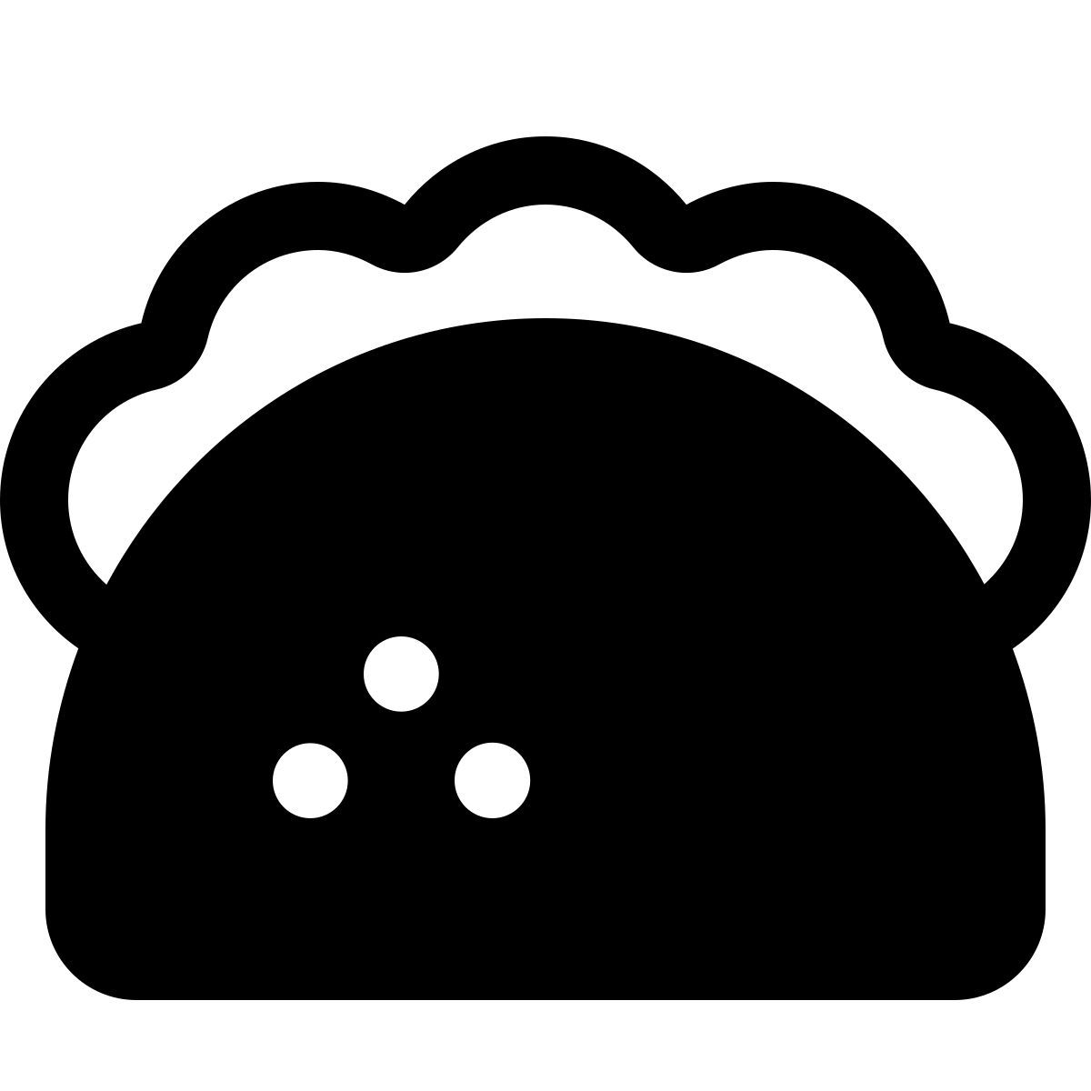 forma thin filled style 타코 icon