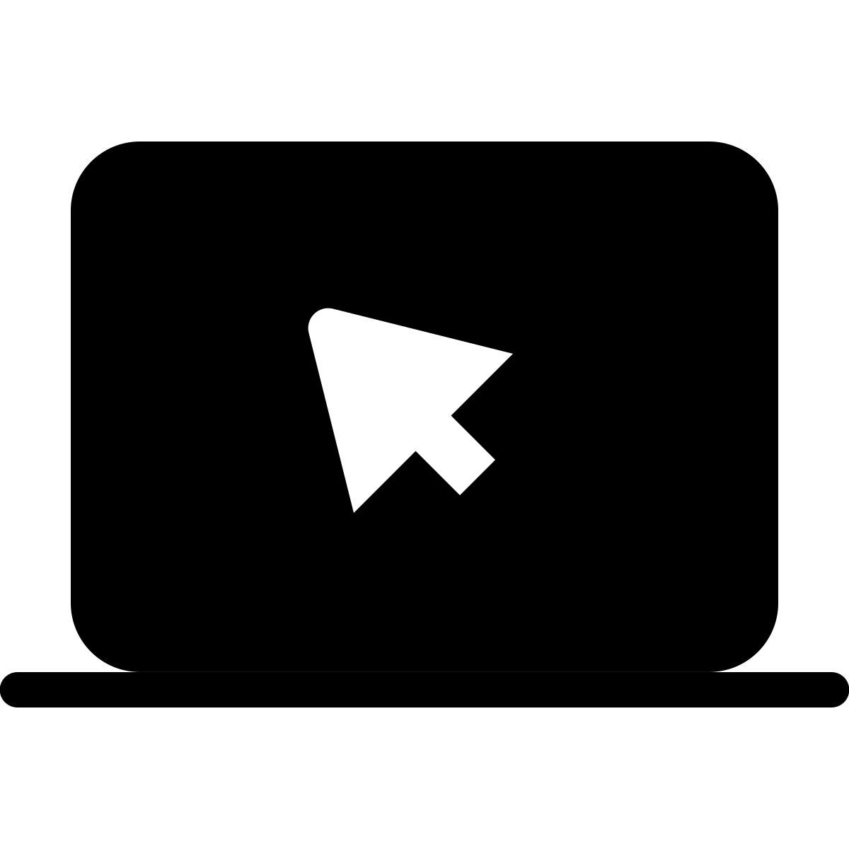 forma thin filled style 휴대용 퍼스널 컴퓨터 icon