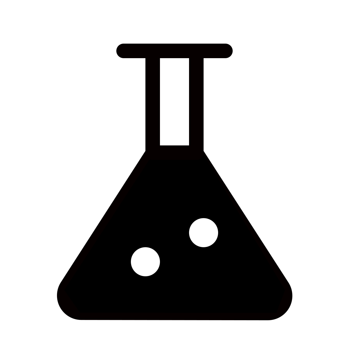 forma thin filled style test tube icon