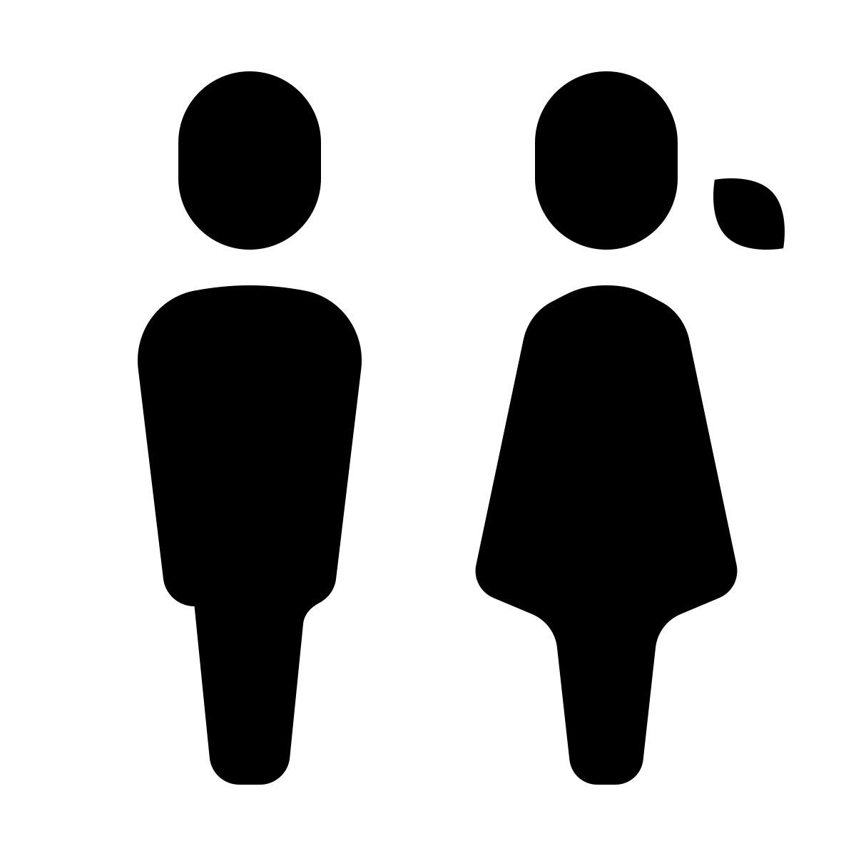 forma thin filled style 화장실 icon