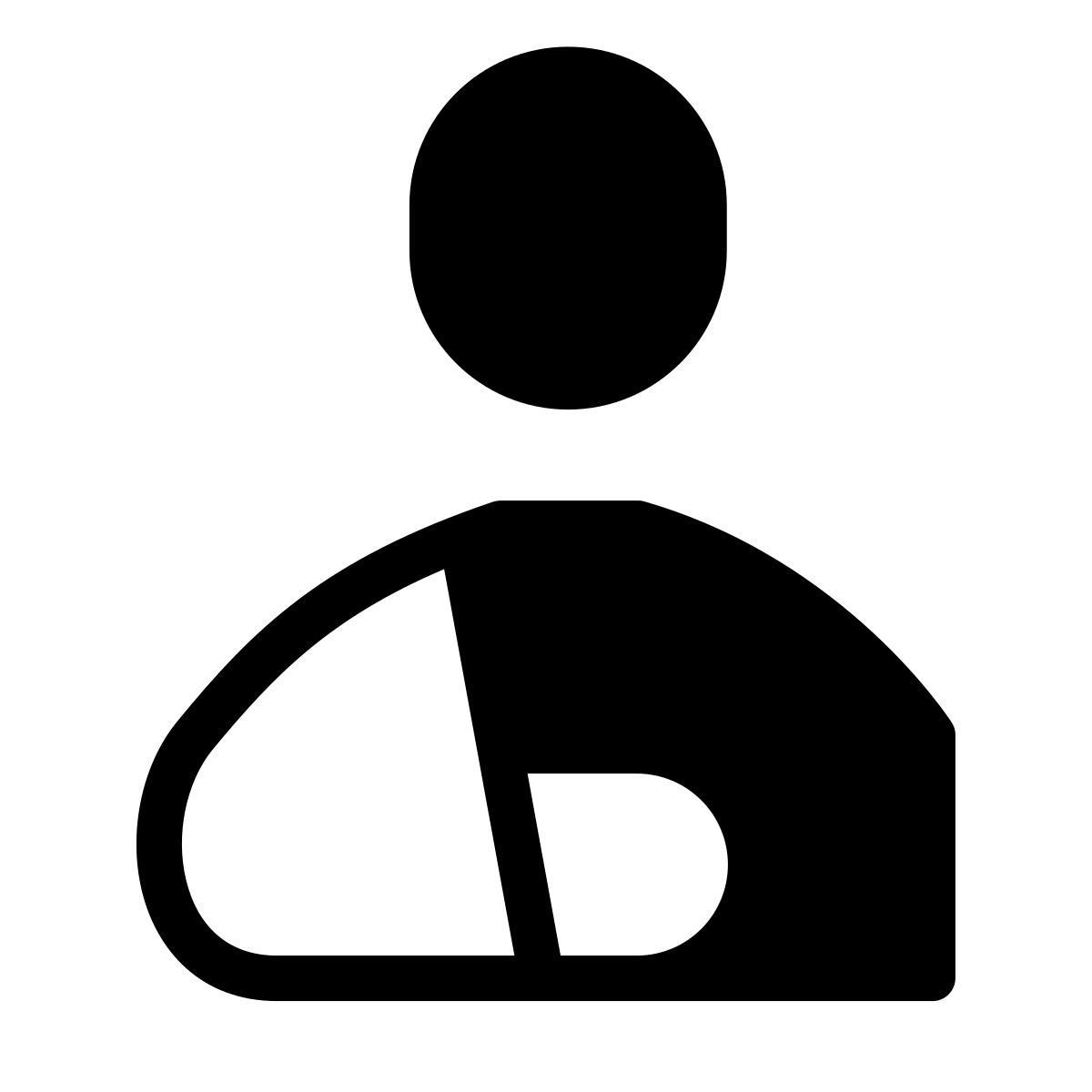 forma thin filled style sick icon