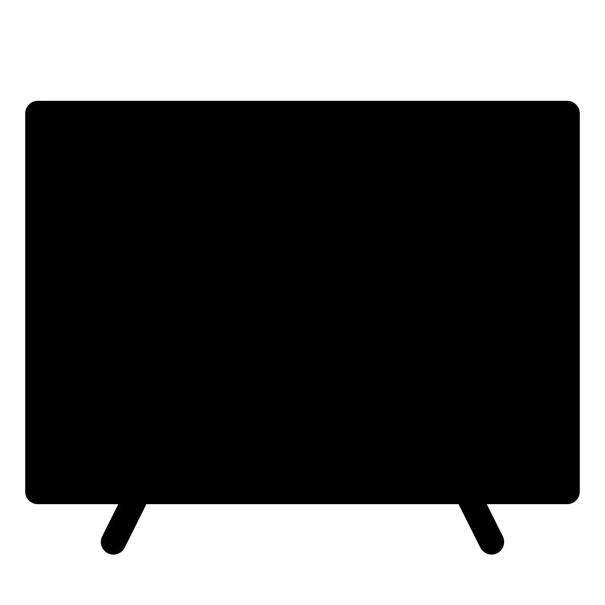 forma thin filled style tv icon