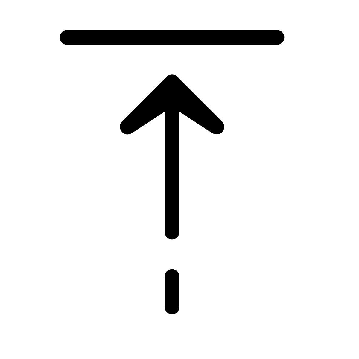 forma thin filled style subir icon