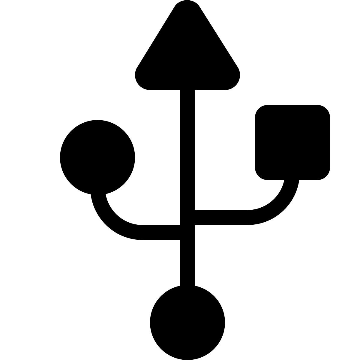 forma thin filled style usb connector icon