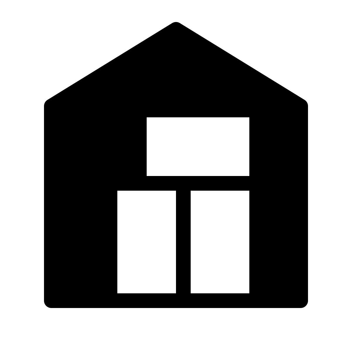 forma thin filled style almacén icon