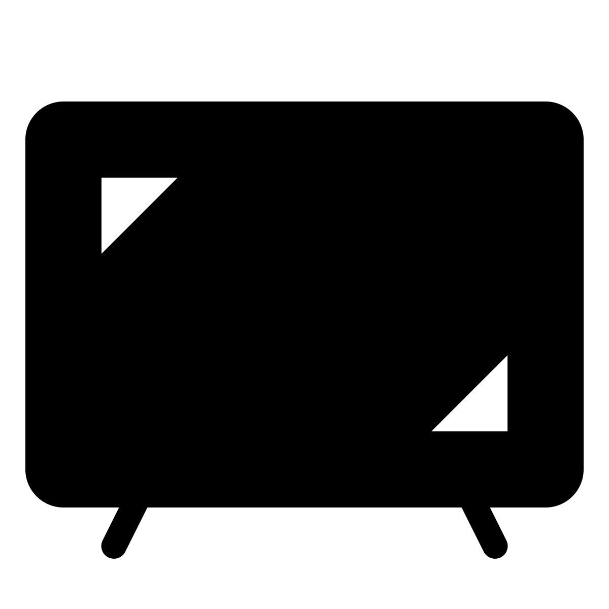 forma thin filled style 宽屏电视 icon