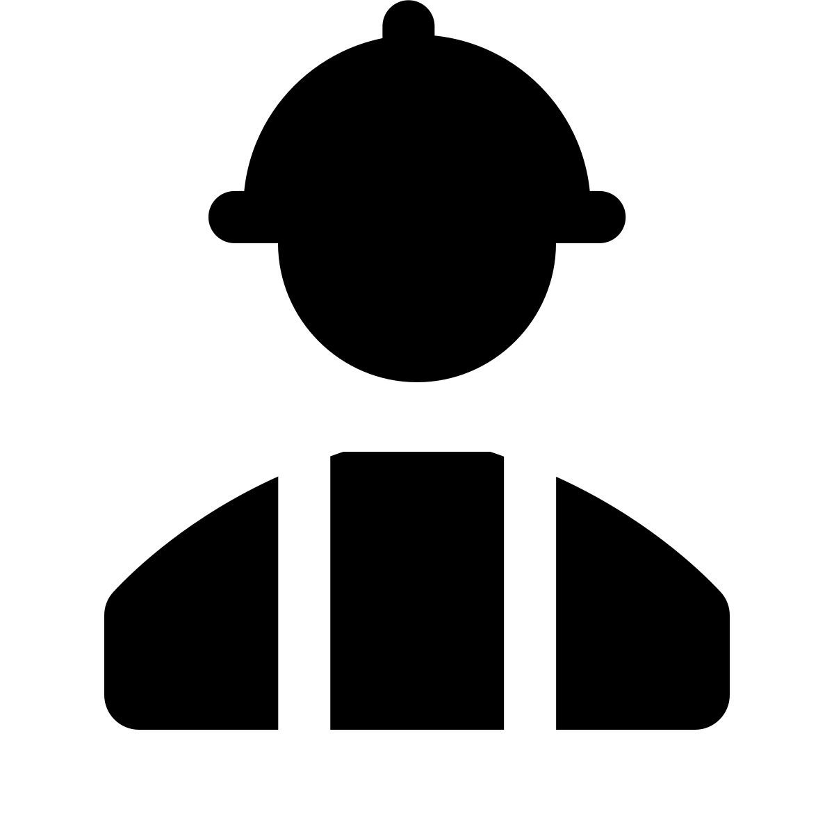 forma thin filled style worker icon