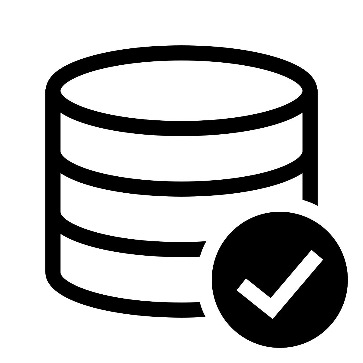 forma thin sharp style database view icon