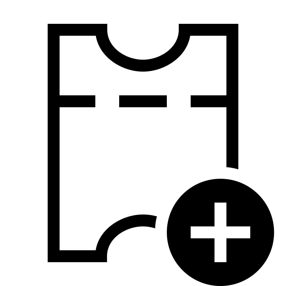 forma thin sharp style new ticket icon