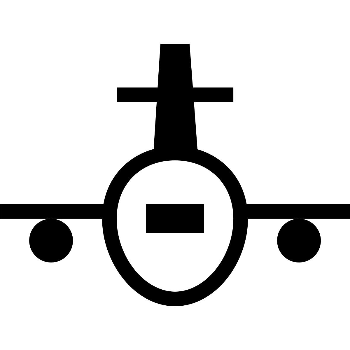 forma thin sharp style avion vue de face icon