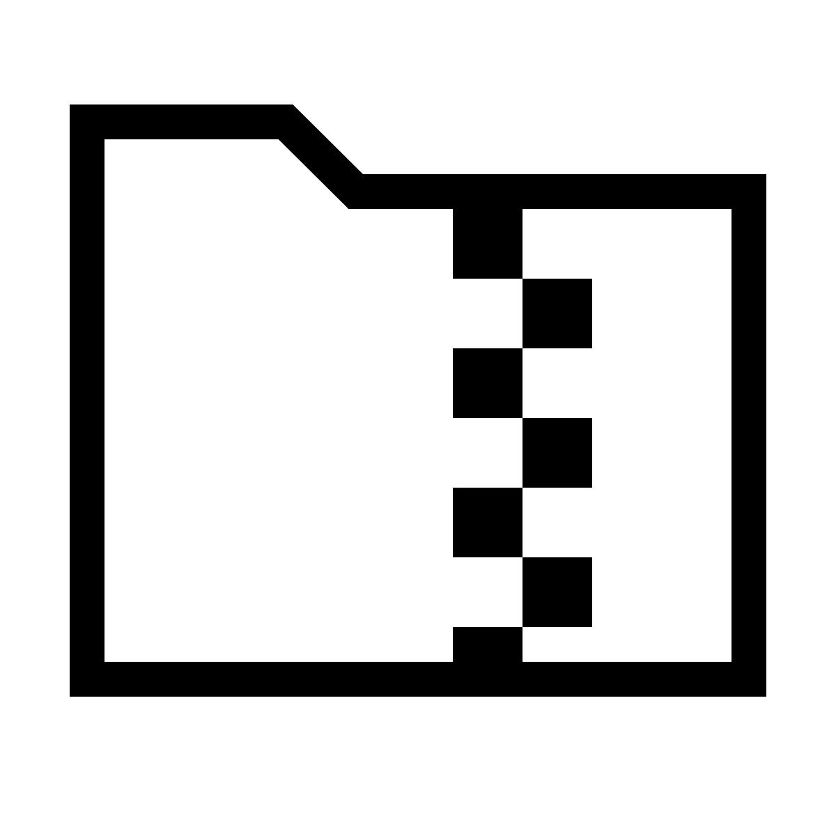 forma thin sharp style archive folder icon