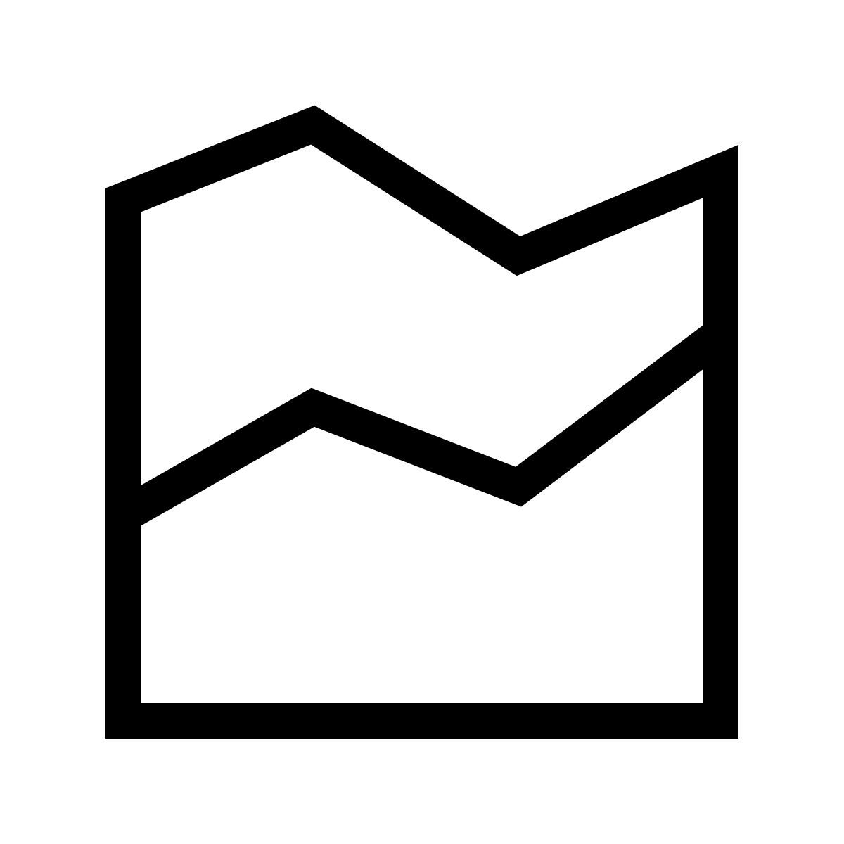 forma thin sharp style graphique en zone icon