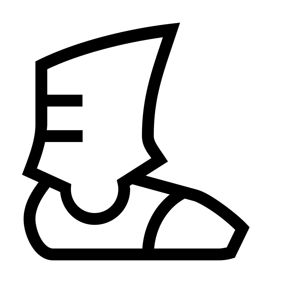 forma thin sharp style armored boot icon