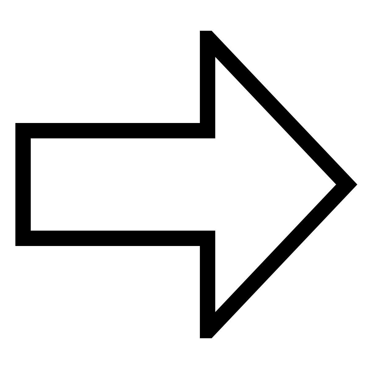 forma thin sharp style freccia icon