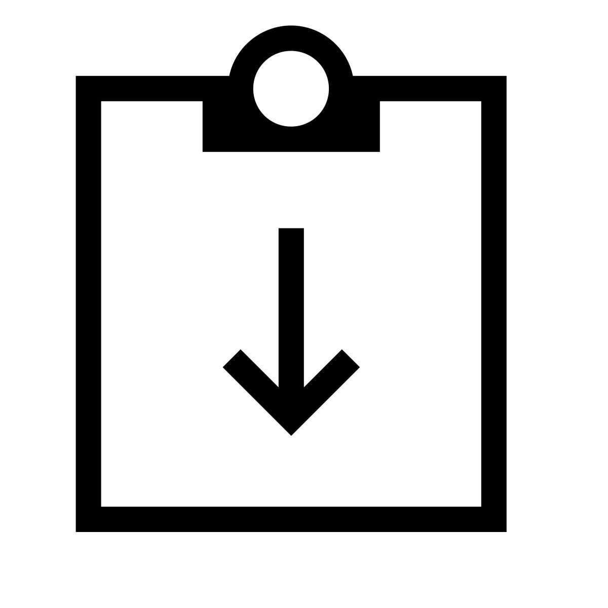 forma thin sharp style note taking icon