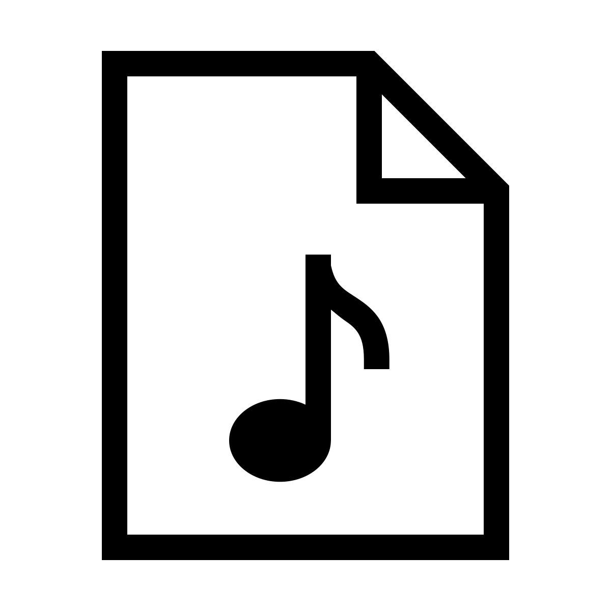 forma thin sharp style audiodatei icon