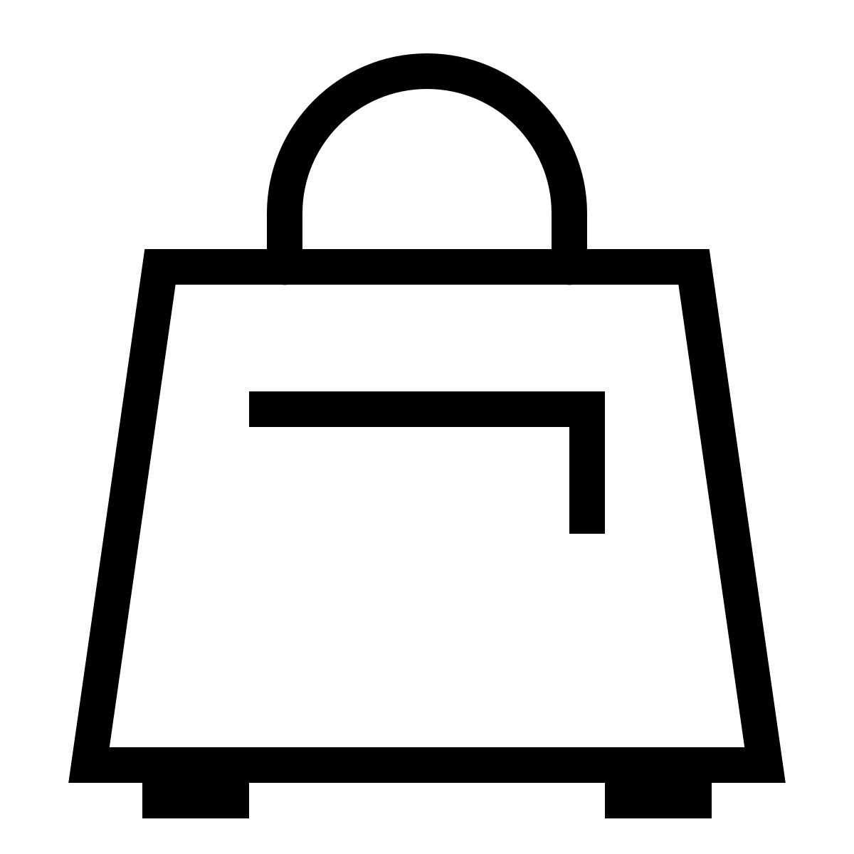 forma thin sharp style handbag icon