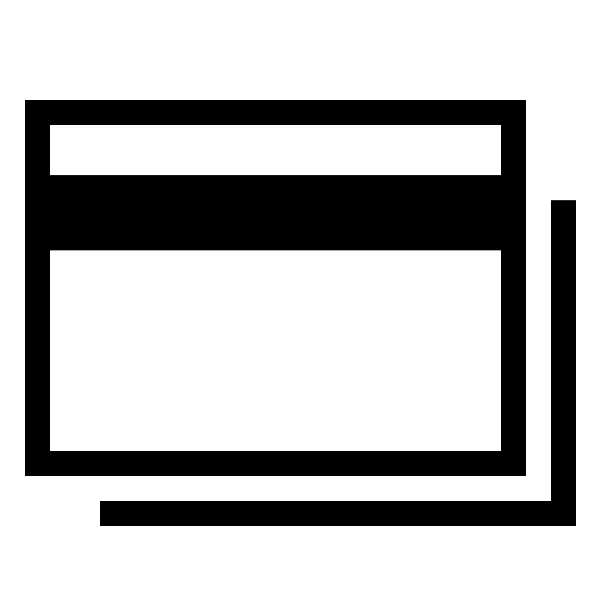 forma thin sharp style carte bancarie icon