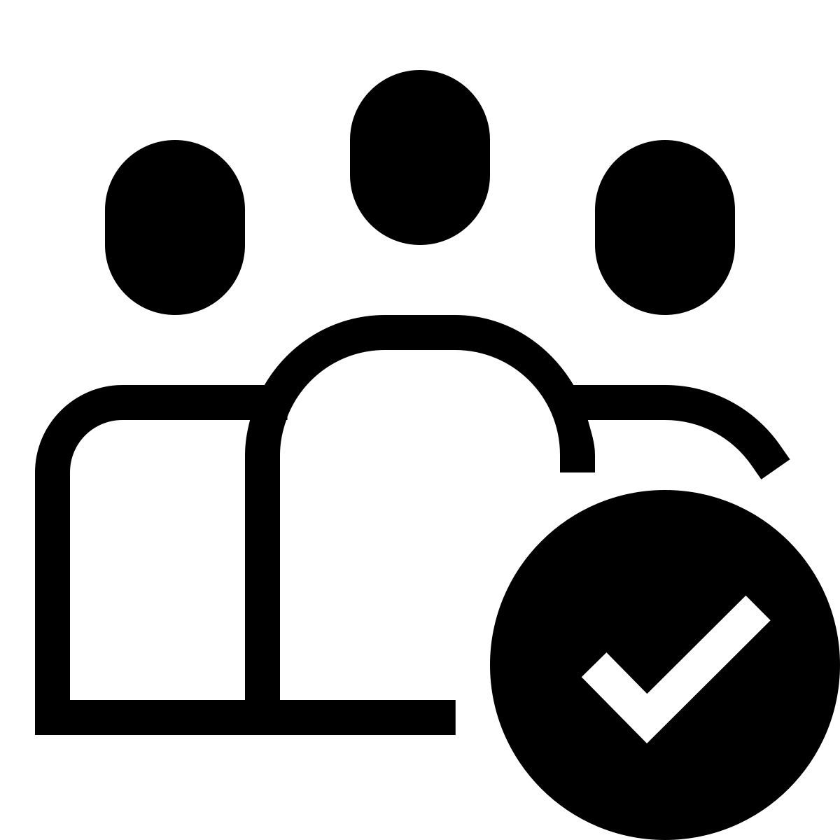 forma thin sharp style assegnazione di gruppo icon