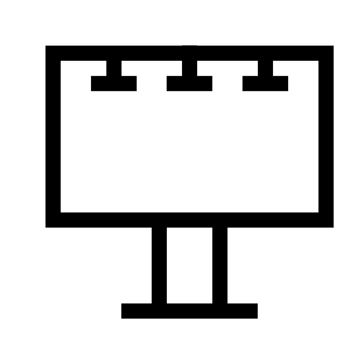 forma thin sharp style billboard icon