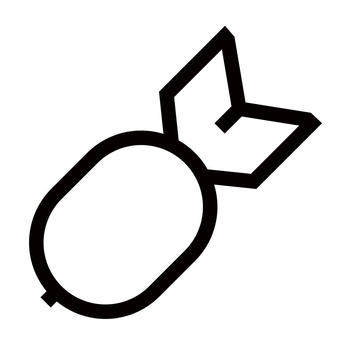 forma thin sharp style atomic bomb icon