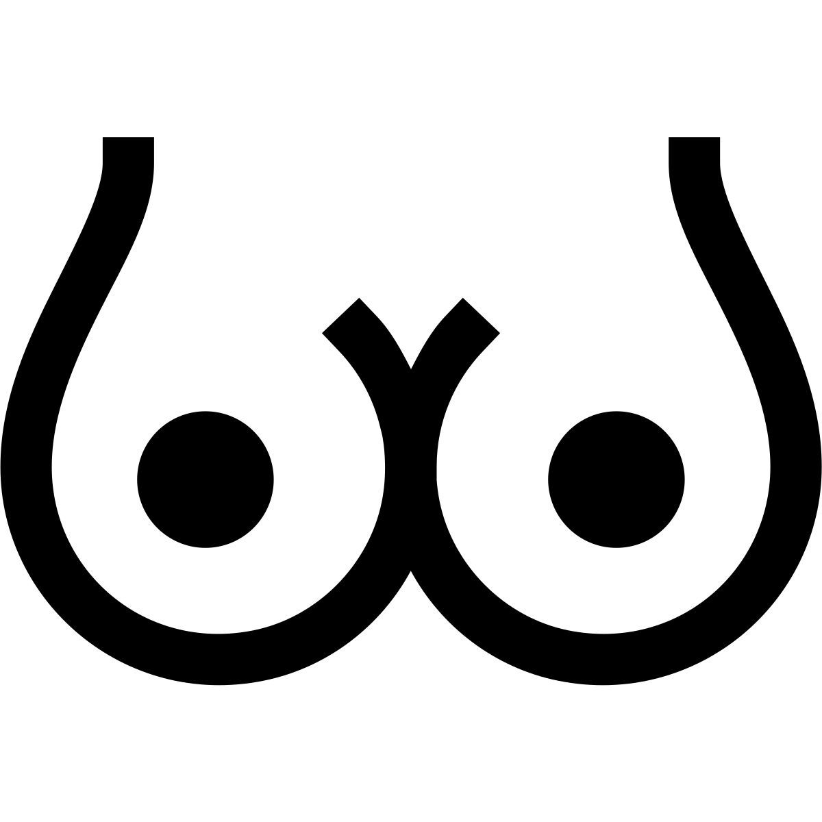 forma thin sharp style 乳房 icon