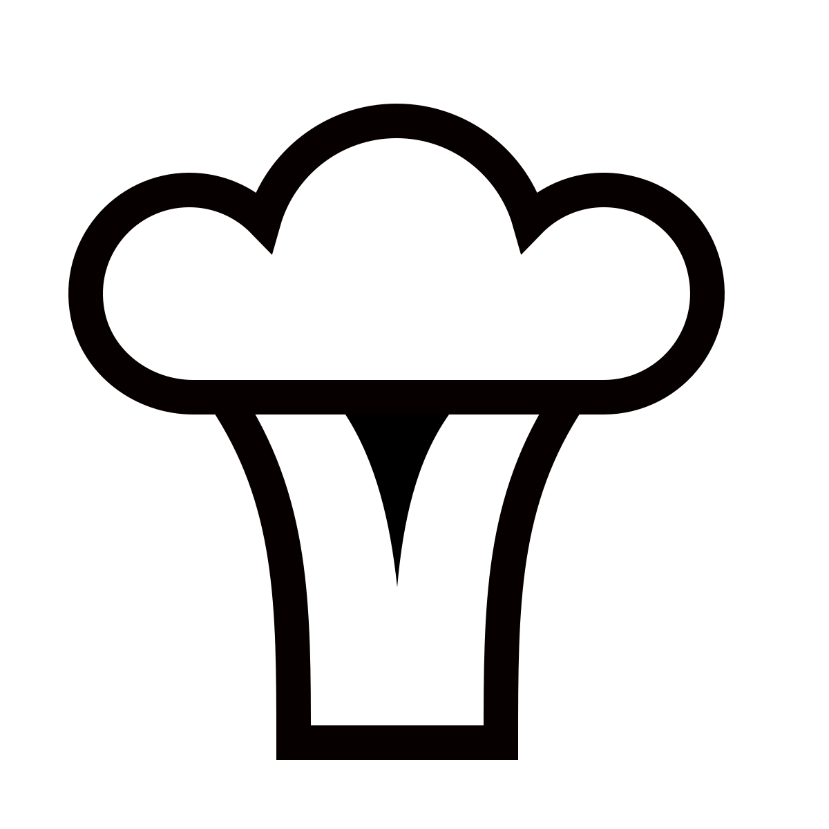 forma thin sharp style broccoli icon