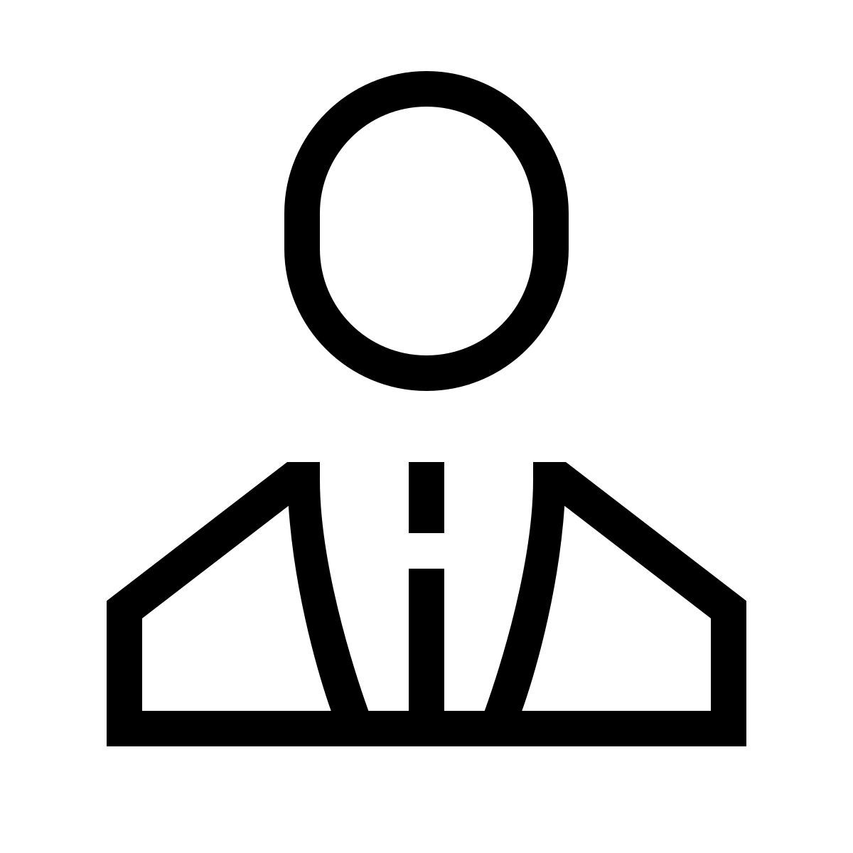 forma thin sharp style 실업가 icon