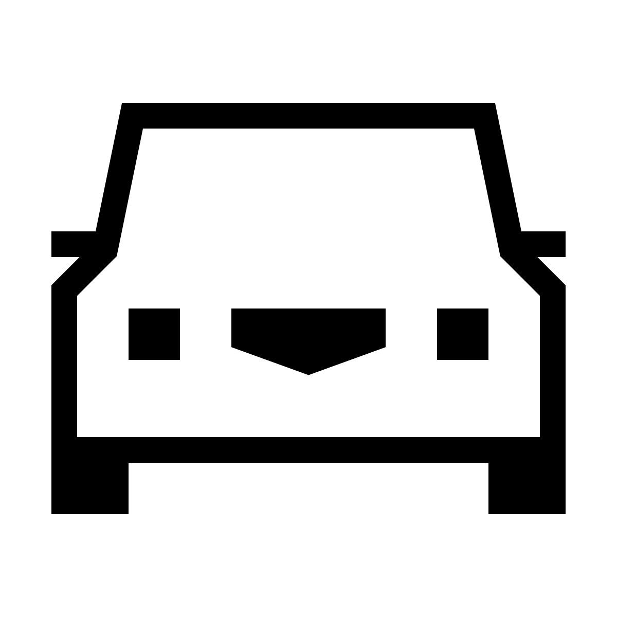 forma thin sharp style coche icon