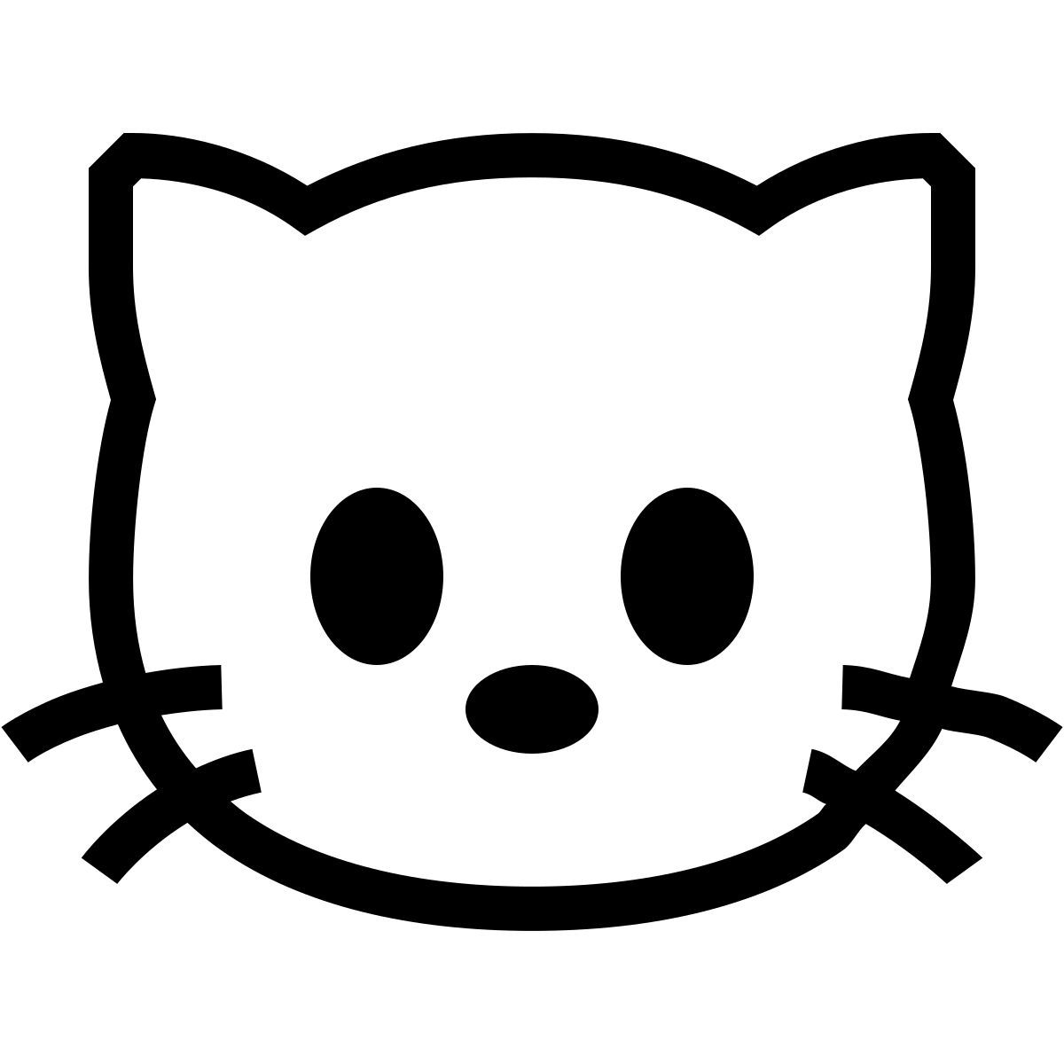 forma thin sharp style 猫头 icon